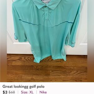 Nike Light Blue Golf Polo